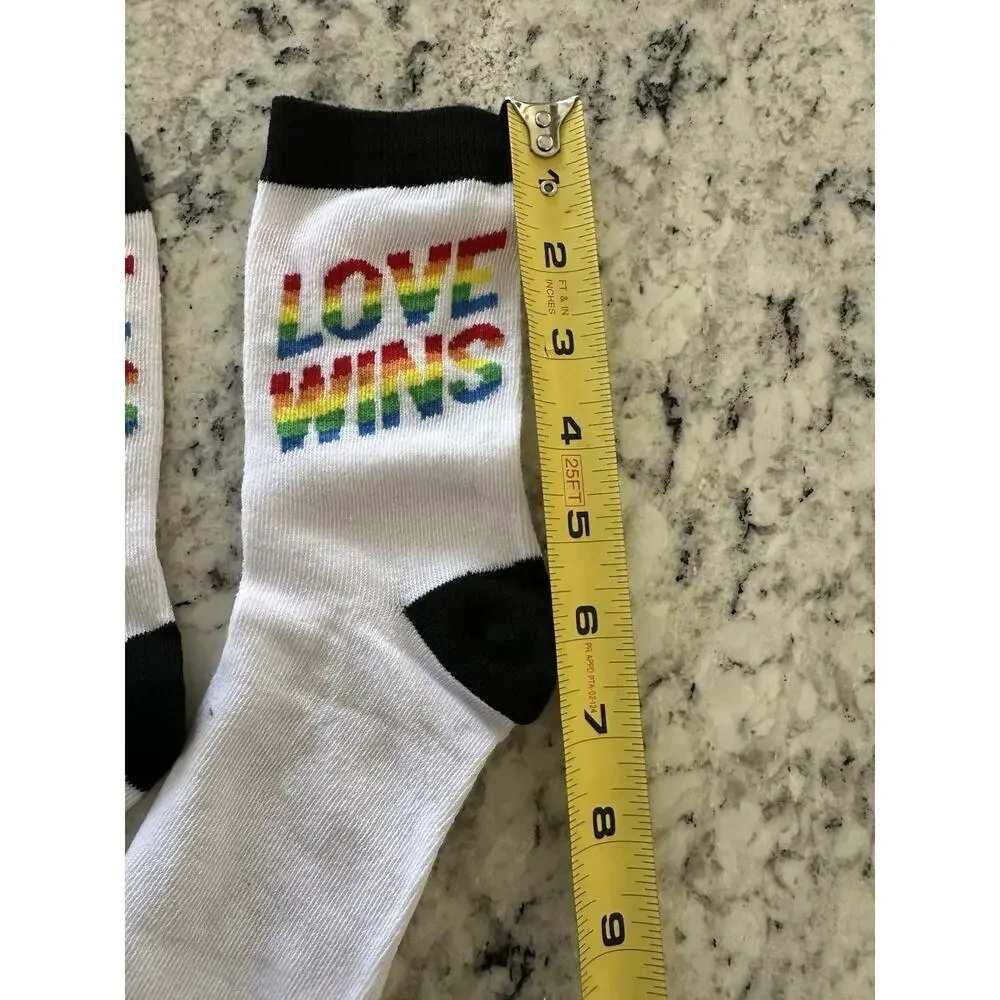 Love Wins Unisex Crew Socks - Love (One Size Fits Most)